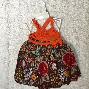 NWT Blueberri Spring dress with diaper cover 18mon